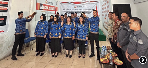 12 orang PPPK Bawaslu Batubara Resmi Dilantik
