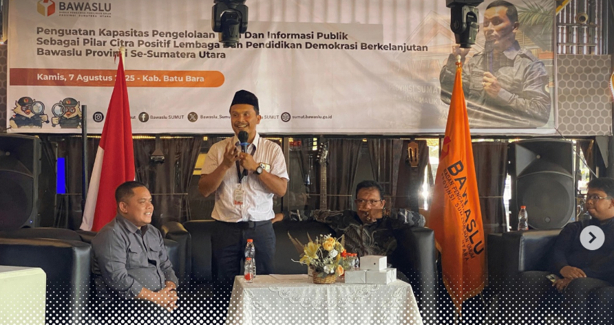 Bawaslu Batu Bara Hadiri Kegiatan Penguatan Kapasitas Pengelolaan Data dan Informasi Publik