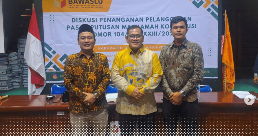 Bawaslu Batubara Hadiri Undangan Diskusi Penanganan Pelanggaran