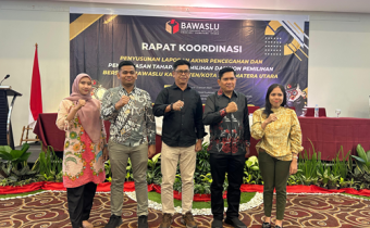 Perkuat Sinergi Dalam Mengawal Demokrasi, Bawaslu Batubara Hadiri Rakor Penyusunan Laporan Akhir Pencegahan dan Pengawasan Tahapan Pemilihan dan Non-Pemilihan se-Sumatera Utara